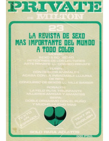 Private 23 spanish (torn cover)