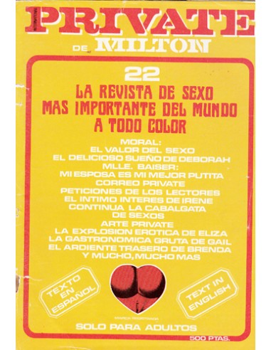 Private 22 spanish (torn cover)